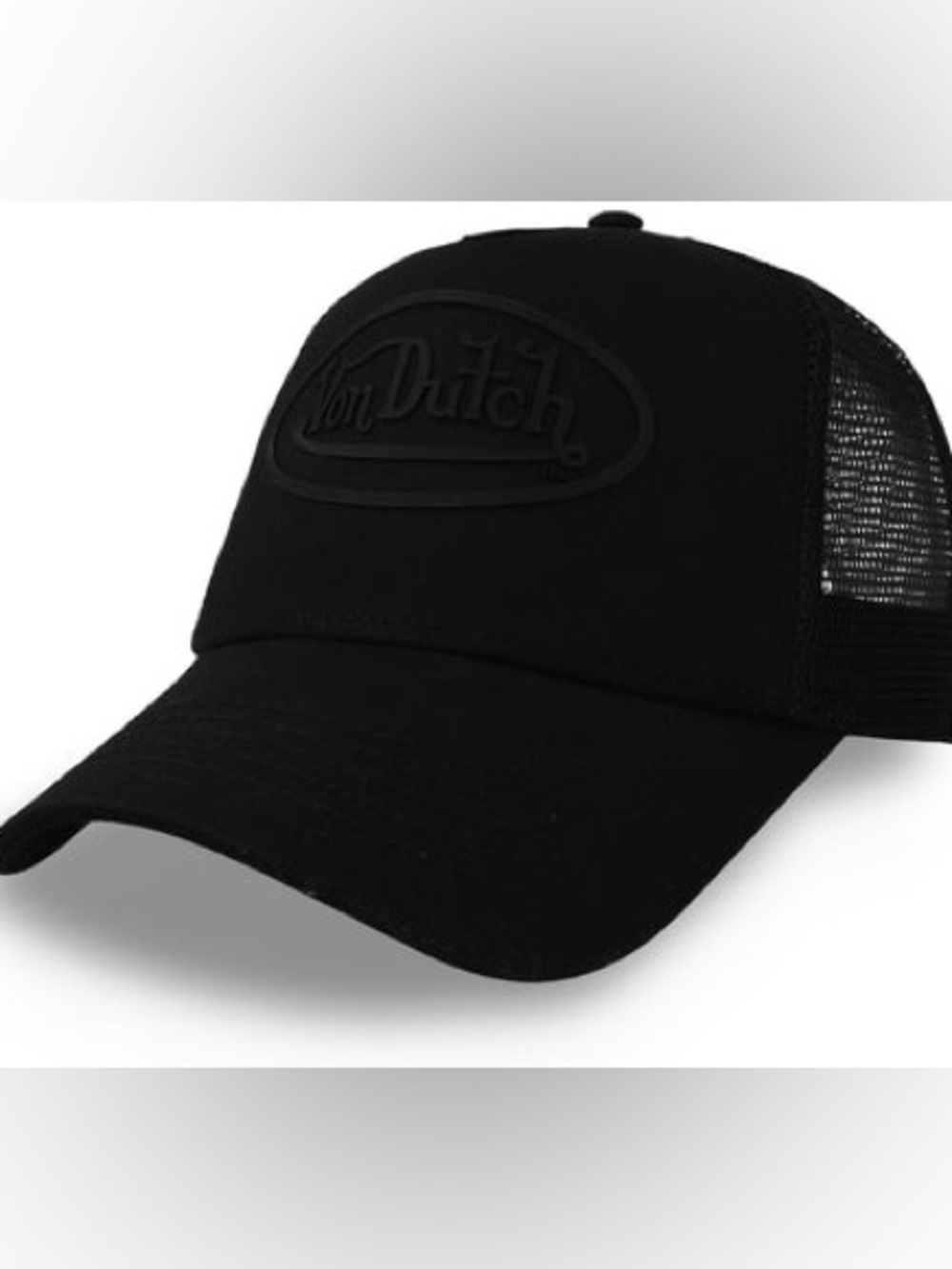Von Dutch Black Logo Baseball Cap